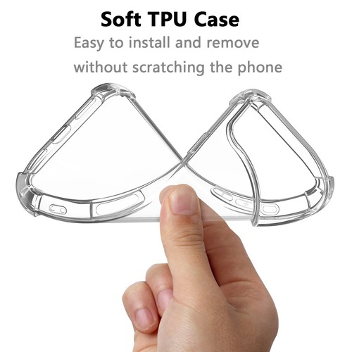 For iphone 17 Pro Max / Air Clear Case Shockproof TPU Cover + Screen Protector - Picture 18 of 28