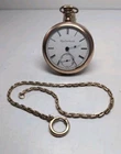 1887 Elgin 44 Pocket Watch, 15j 18s, 20-year Gold Filled, OF, W/Watch Chain.