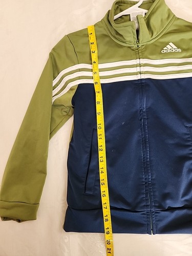 Adidas Boys Youth Full-Zip Jacket Size 8 green - Picture 5 of 9