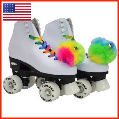 Epic Skates Epic Allure Light-Up Quad Roller Skates White Youth 2