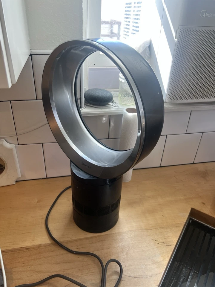 Ventilador de mesa Dyson 10 pulgadas AM06 multiplicador de aire negro ventilador de escritorio fresco sin control remoto Foto 2 de 4