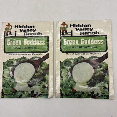 Vintage Hidden Valley Ranch Green Goddess Salad Dressing Mix 1974 Movie Prop