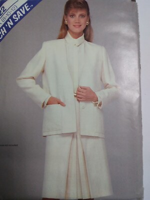 Blazer Jacket Skirt A 8 10 12 Stitch N Save McCalls 8422 Sewing Pattern Career