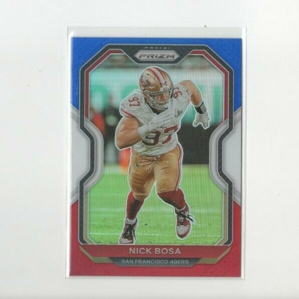 2020 Panini Prizm Red White & Blue Prizm Nick Bosa #285 Parallel 49ers DE