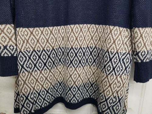 Lovemarks Open Front Duster Knit Cardigan Sweater size: M Medium - Picture 8 of 12