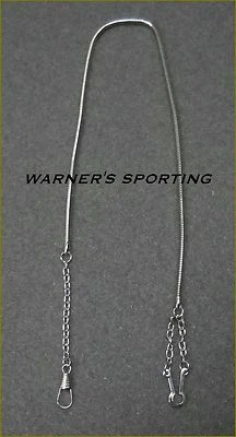 WARNER WHISTLE SNAKE CHAIN BUTTON HOOK NICKEL 20” UNIFORM