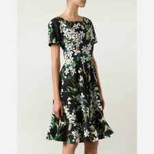 NWOT Dolce & Gabbana Orange Blossom Midi Dress