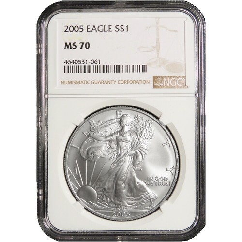 イーグル銀貨-type2 2021 PCGS MS70 Silver Eagle 2021 Bullion Silver Eagles PCGS MS-70 Silver Eagle - Type 2