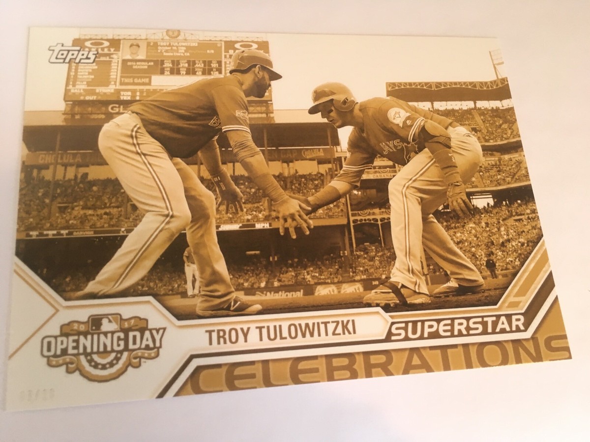 MLB 2017 Topps S1 トロイトゥロウィツキー 1/1 オート 2017 Topps Superstar Celebrations 5x7 Troy Tulowitzki Blue Jays
