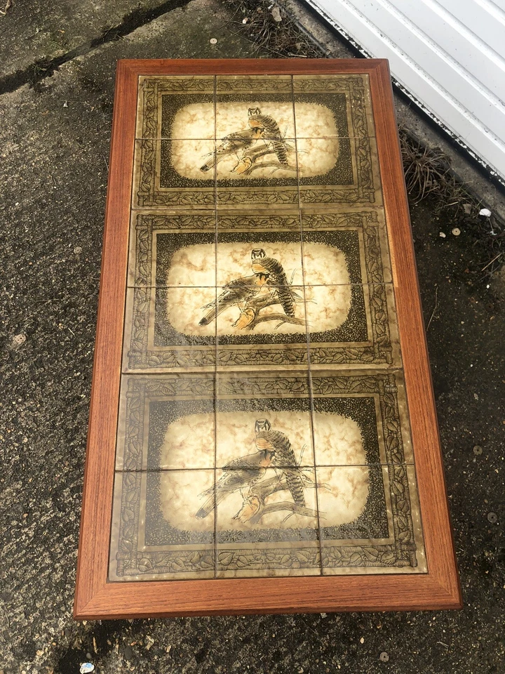 Mobelfabrikken Toften Danish Bird Tiled Teak Coffee Table 60s Mid Century Mcm - Image 4 of 4