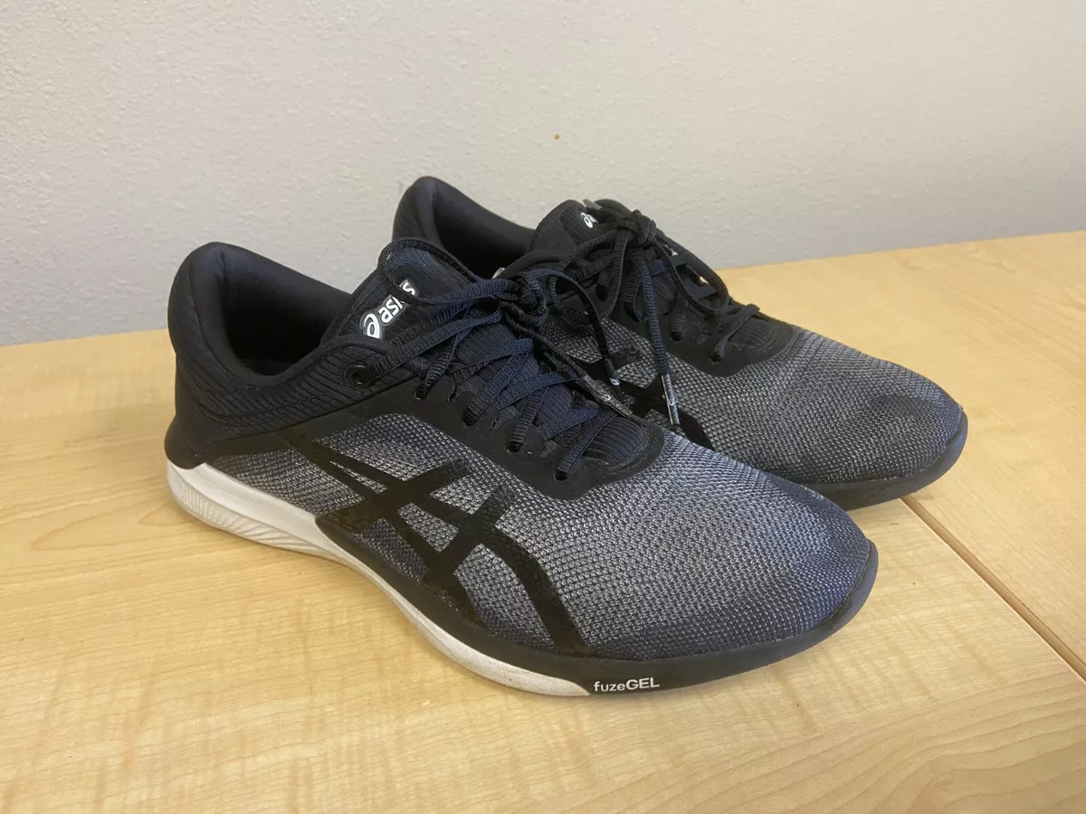 ASICS fuzeX Rush Women Black White T768N 8.5 Sneakers | eBay