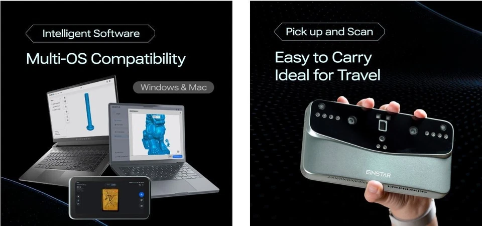 EINSTAR VEGA TITANIUM GRAY  3D SCANNER - Bild 4 von 4