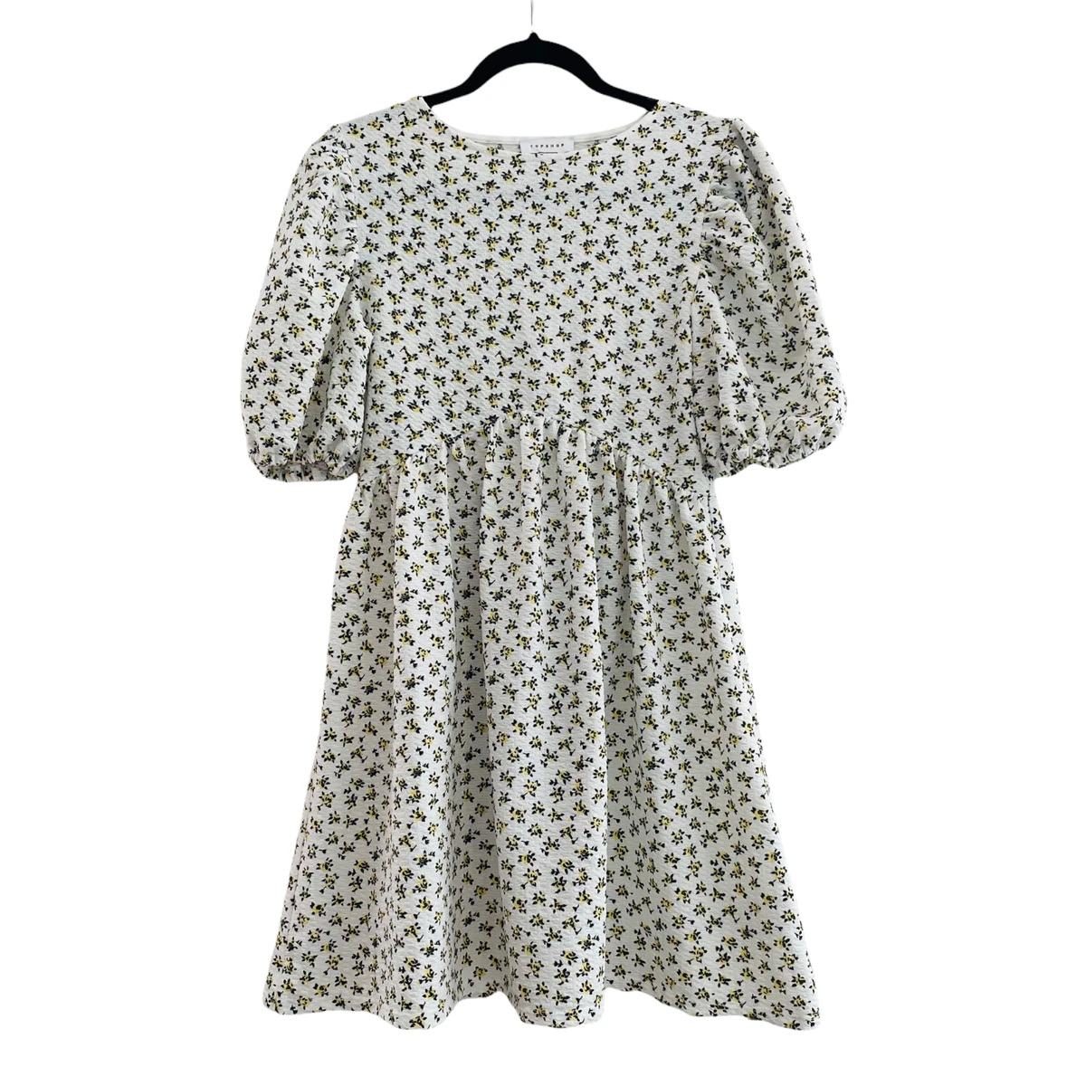 Topshop black hotsell white dress