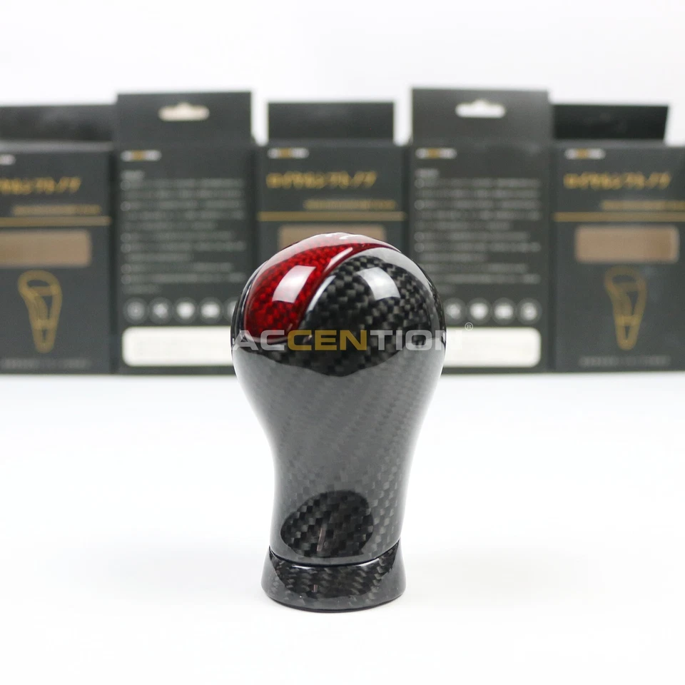 Perilla de cambio de marchas 6S MT de fibra de carbono real completa para Nissan 370Z 2009-2019 Foto 4 de 4