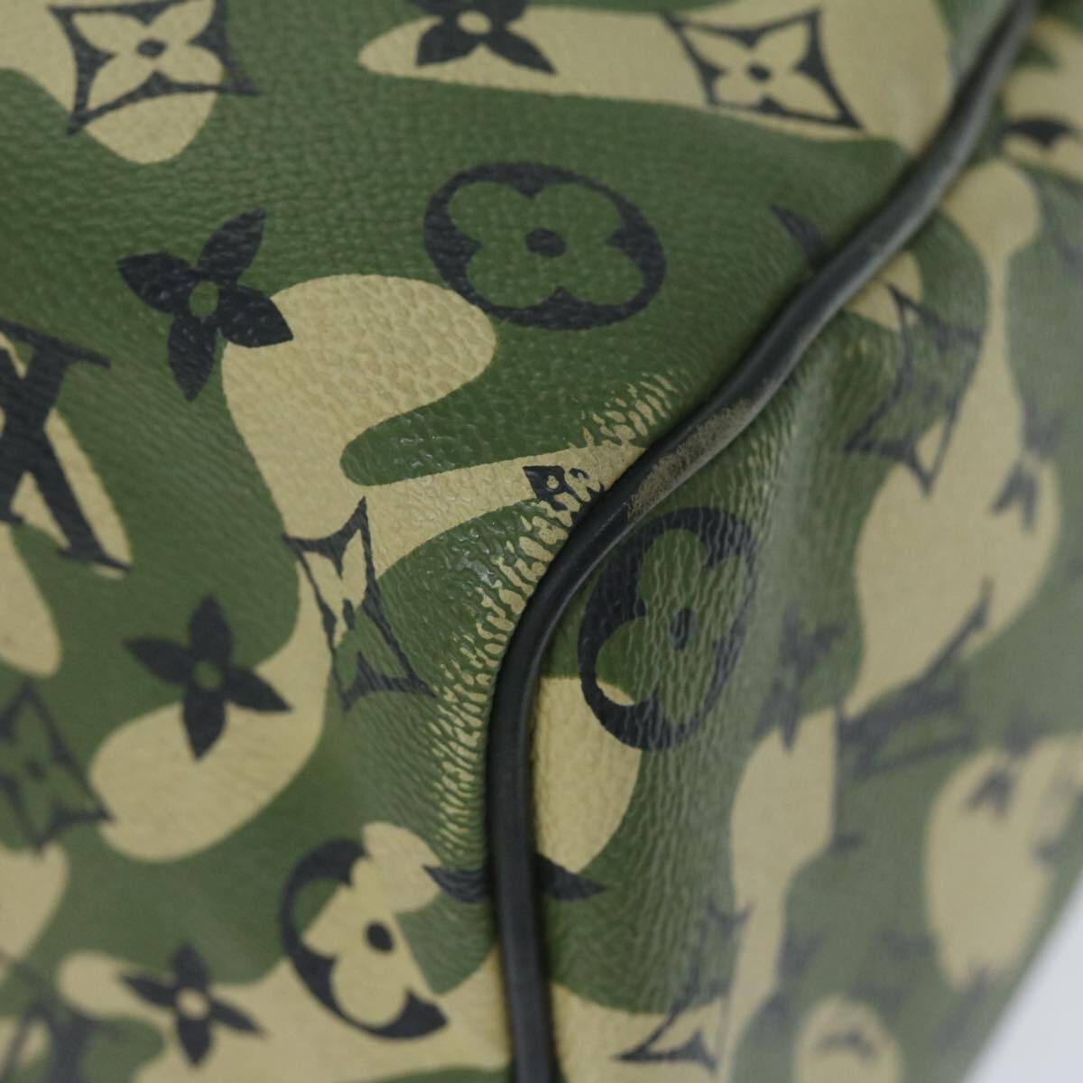 LOUIS VUITTON Camouflage Takashi Murakami Speedy 35 Hand Bag  