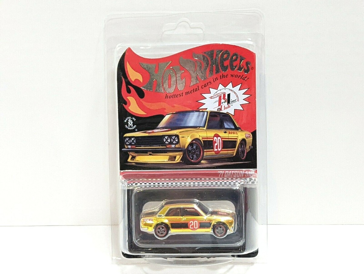 71 Datsun 510 Gold Hot Wheels 2021 RLC Red Line Club