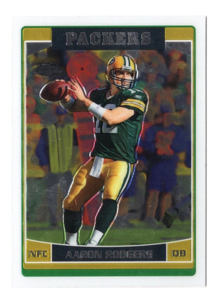 2006 Topps Chrome Football #14 - Aaron Rodgers - Green Bay Packers