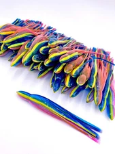 7.5 inch Squid Hoochie Octopus Trolling Lure Skirts - Blue and Pink