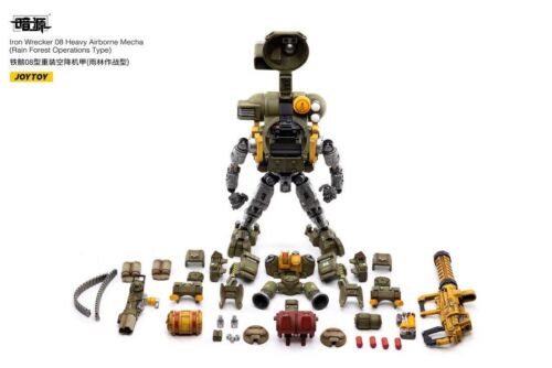 Modellino JOYTOY JT2214 Iron Wrecker 08 pesante mecha aereo 9" robot e pilota 1/25 - Foto 9 di 10