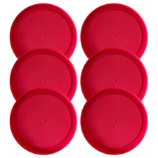 Replacement Lid for Pyrex 7-CUP Storage Cover 7.5" Bowl 7402-PC RED (6-Pack)