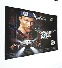 Street Fighter /  Van Damme /Orginal UK Mini Quad Movie Poster 1994 40cm x 30cm