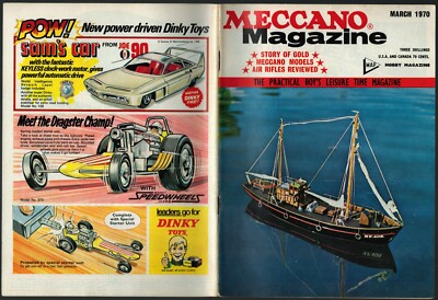 Meccano Magazine Mar 70: Gold/Uranium/John Dudley North/Moon Suit/Paddle Tug