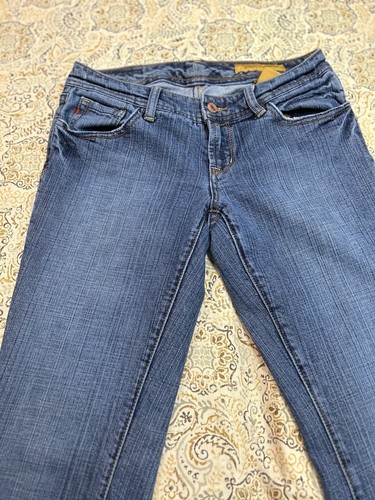 Seven7 Classic Flare Leg Womens Jeans Designer Blue Sz. 27 Ladies Casual Pants - Picture 2 of 12