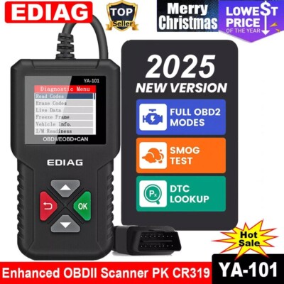 2025 Auto OBD2 Scanner Car Check Engine Fault Code Reader OBDII Diagnostic Tool