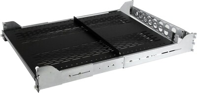 StarTech 2U Vented Sliding Rack Shelf w/ Cable Management Arm Adjustable 125lbs