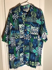 O'Neill: Tropical/Hawaiian Floral Shirt Short Sleeve Button Up: MEN'S LARGE