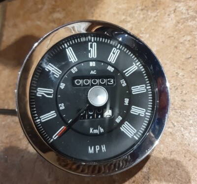 New Old Stock Classic Car Speedo AC Speedometer 100mph & Trip Reset ...