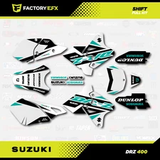 Cyan Shift Graphics Kit fits Suzuki DRZ400SM Drz400s drz400 Supermoto DRZ 