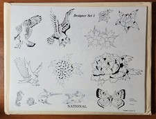 ORIGINAL Traditional Vintage 1981 National Tattoo Flash Sheet Andrew Armstrong