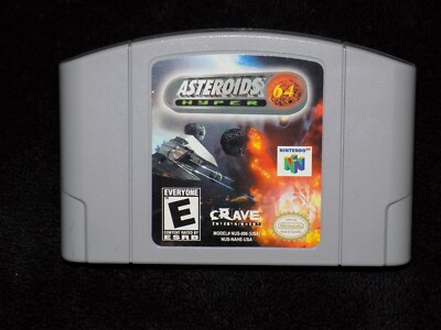 N64 Nintendo 64 Asteroids Hyper 64 - (1999) Authentic - Game Only