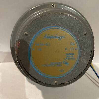 Adaptabuzzer Audible Signal Appliance - Device - Alarm 343A-E1 - 12V DC 0.33 A