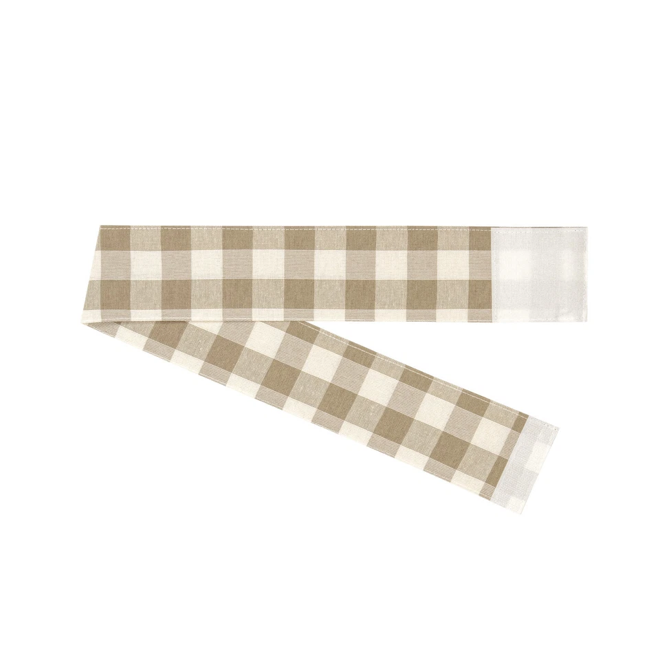 Plaid Country Farmhouse Door Curtain With Tieback - Assorted Colors & Sizes - Image 4 of 4