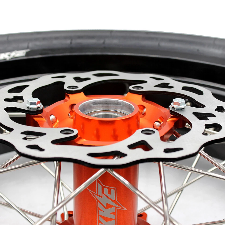 KKE 3.5/4.25 Supermoto CNC Wheels With Tires for KTM SX SXF XC EXC EXC-F 03-26 - image 2 of 4