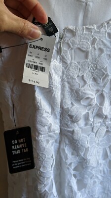 Louren Geometric Lace Dress アイボリー　(M) louren geometric lace dress レディース