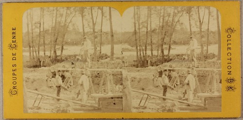 Stéréo Photo Ancienne Coloriée à La Main – Scène Fantastique Britannique – 1865