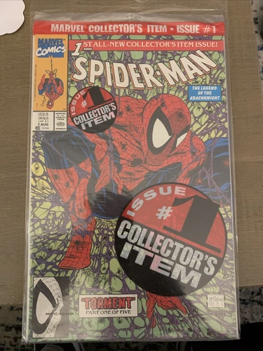 SPIDER-MAN #1 Comic Marvel 1990 Legend of the Arachknight McFarlane Never Opened