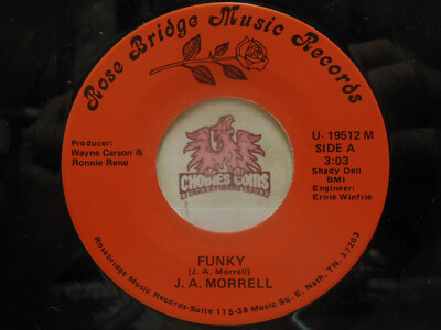 Rare! J. A. Morrell - Funky / Boogie When You Walk, 45 RPM EX (25J)