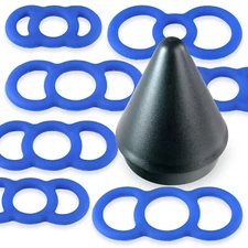 EYRO Tension Rings Slippery Silicone and EasyOp Loader Cone for 2.25in. Cylinder