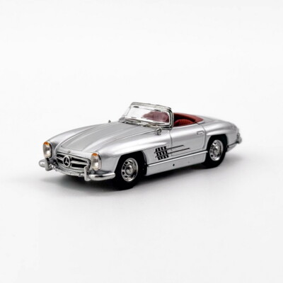 YS 1/64 Scale Mercedes-Benz 300SL Roadster Silver Diecast Car