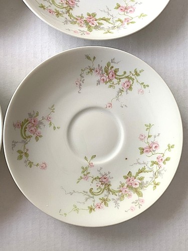 Theodore Haviland Limoges France piattino Schleiger 322 rose rosa - Foto 6 di 9
