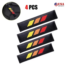 4X For Toyota Tacoma Rav4 Accessories Tri Color Safety Seat Belt Shoulder Pad