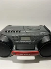 Sony ESP Sports CFD-980 Water Resistant CD Radio Cassette Boombox Works Great!