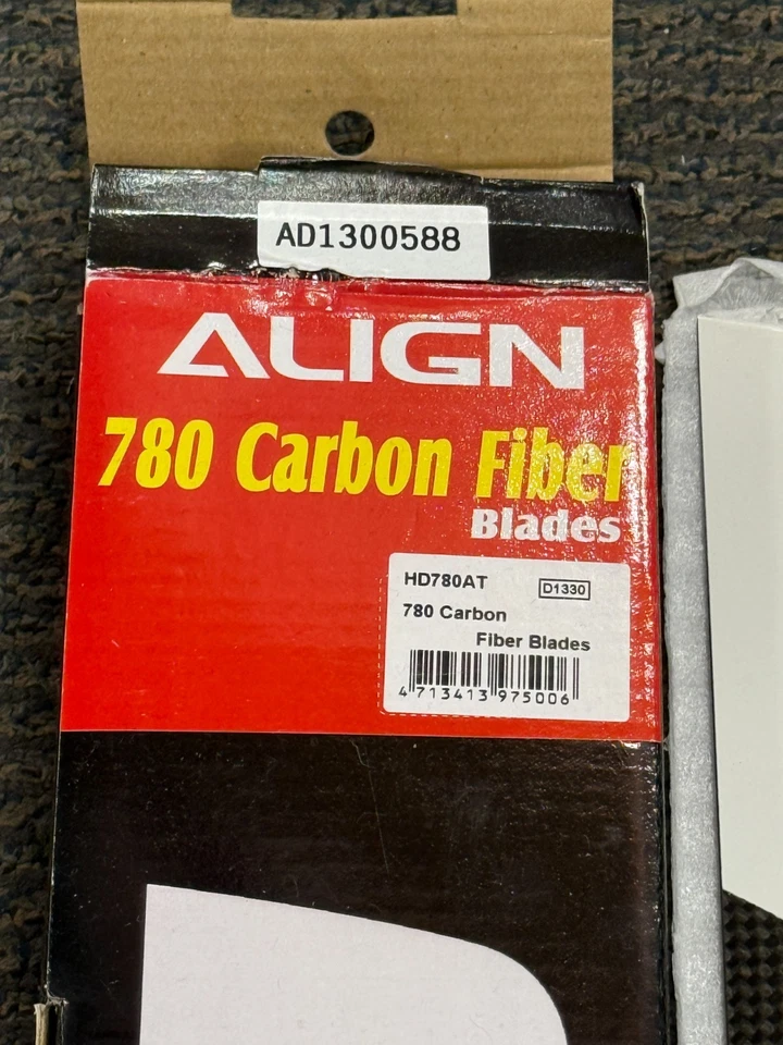 Excellent Align T-Rex 780mm RC Remote Control Helicopter Carbon Fiber Main Blade - Image 2 of 3