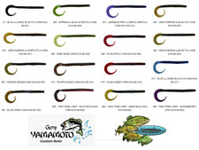Yamamoto ICHI 10 Inch Ribbontail Worm Pick from any 16 Colors