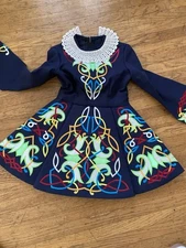 Traditional Girl’s Paneled Irish Dance Dress