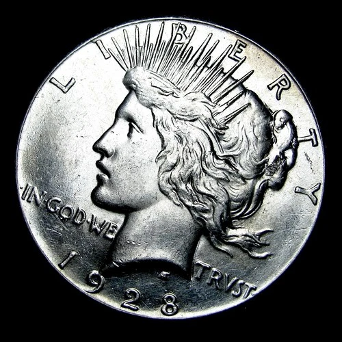 1928 Peace Dollar Silver ---- Gem BU Coin  ----  #PP108